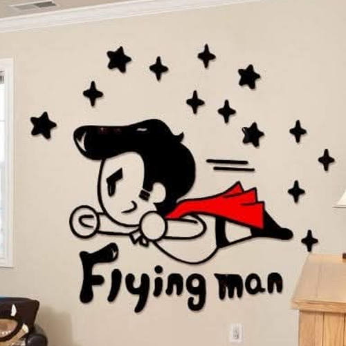 3D Acrylic Flying Man