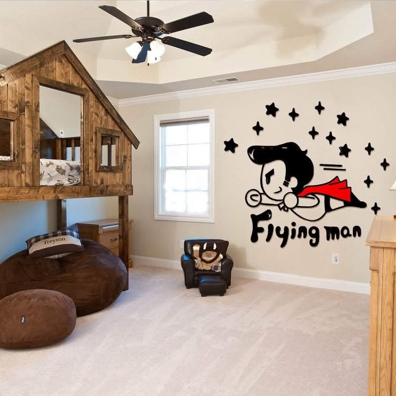 3D Acrylic Flying Man