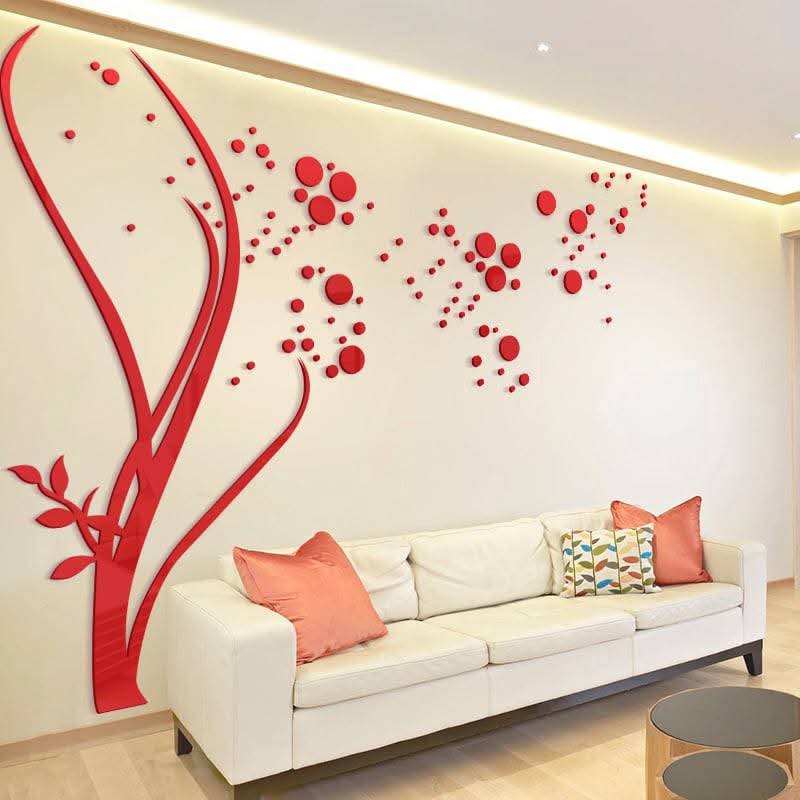 Acrylic Tree with Rounded Leaves 2025 Art